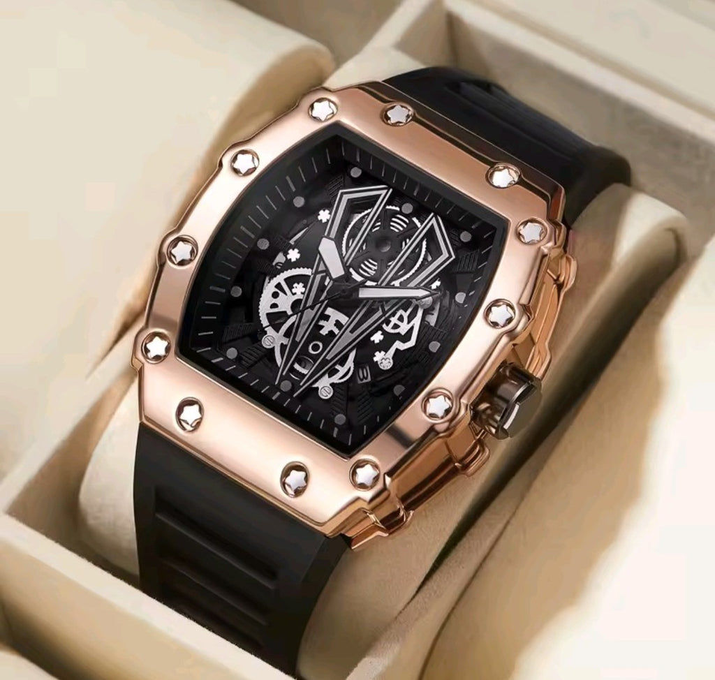 Rose gold  luxury watch